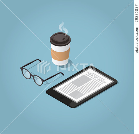 Morning news illustration Morning news illustration 29885857