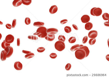 Abstract red blood cells, scientific or medical or 29886964