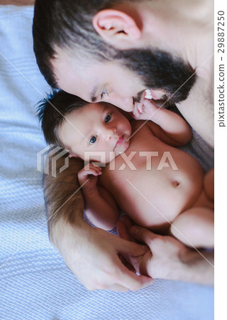 Happy father and a baby boy 29887250