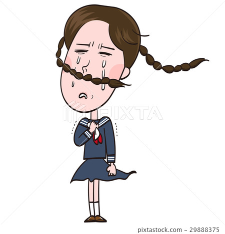 A student crying - Stock Illustration [29888375] - PIXTA