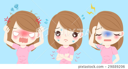 woman with menstrual period 29889206