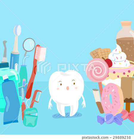 cute cartoon tooth cute cartoon tooth 29889238