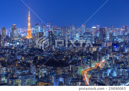 東京市夜景_東京鐵塔 29890065