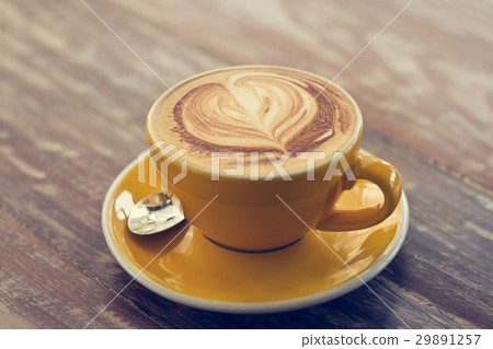 Coffee cup on wooden , Vintage color tone Coffee cup on wooden , Vintage color tone 29891257