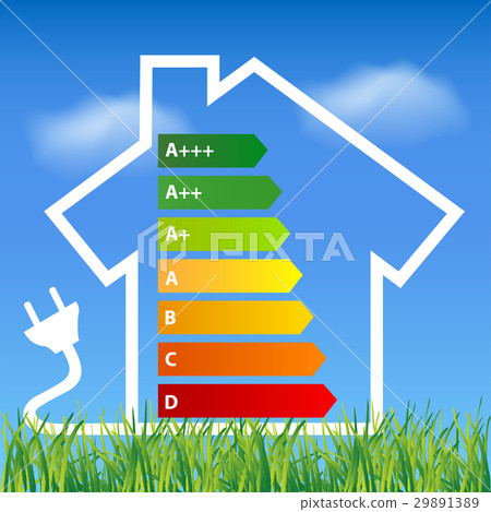 Ecological house with energy efficiency rating Ecological house with energy efficiency rating 29891389