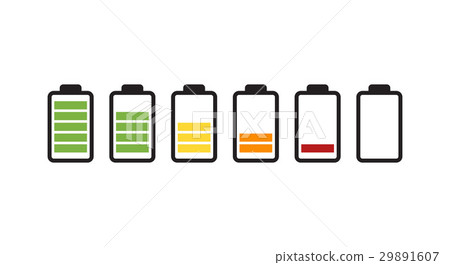 Battery running out of charge icon Battery running out of charge icon 29891607