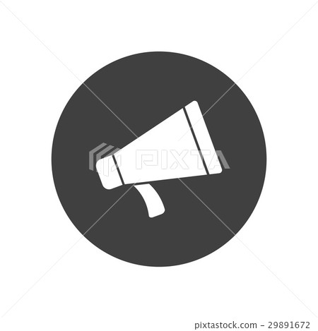 Simple megaphone vector icon - Stock Illustration [29891672] - PIXTA