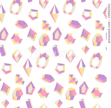 Colorful crystals seamless pattern Colorful crystals seamless pattern 29892001