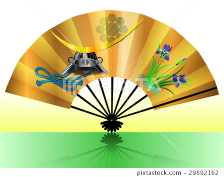 Folding fan (kayabe and iris Date Masamune) 29892162