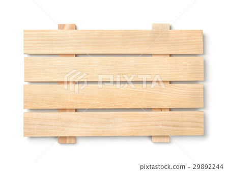 Wood slatted plank board 29892244