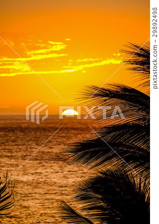 Sunset on Hawaii island 29892498