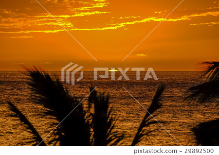 Sunset on Hawaii island 29892500