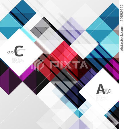 Modern geometrical square banner, minimalistic 29892622