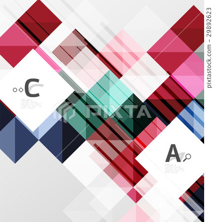 Minimalistic square shapes abstract background 29892623