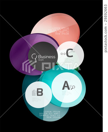 Glass circles on black 29892663