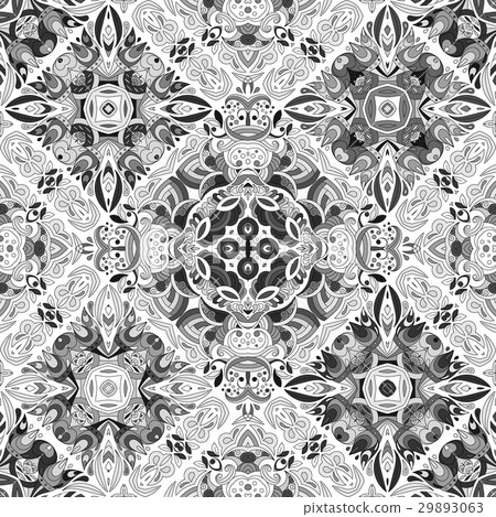 Luxury oriental tile seamless pattern. Colorful 29893063