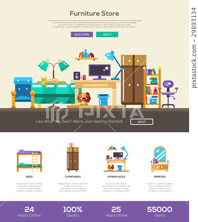House Interior Store Website Header Banner With Stock
