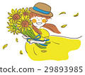 Sunflower and girl 29893985