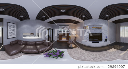 3d render of the interior design of a living room 29894007