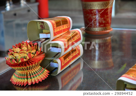 Paper money, gold paper, silver paper, temple 29894452