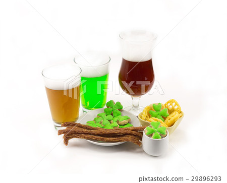 Light camp green and dark beer in a glass Light camp green and dark beer in a glass 29896293