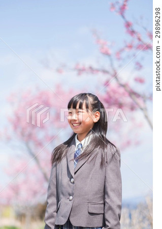 Smiley girl spring 29896298