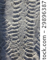 Car track on snow 30401 29896387