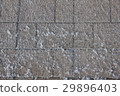 Snow-covered sidewalk tile 30417 29896403