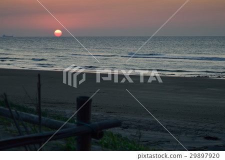 風景 海 夕陽 船 風景 海 夕陽 船 29897920