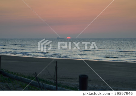 風景 海 夕陽 船 風景 海 夕陽 船 29897946