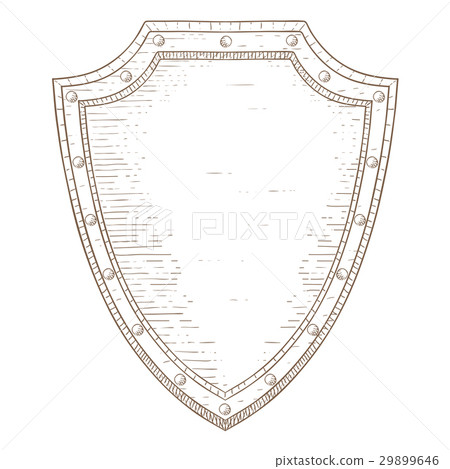 Shield. Hand drawn sketch 29899646