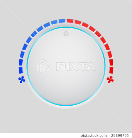 Temperature round button selector - Stock Illustration [29899795] - PIXTA