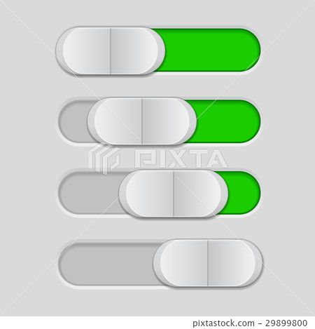 Web interface slider. User interface green control Web interface slider. User interface green control 29899800