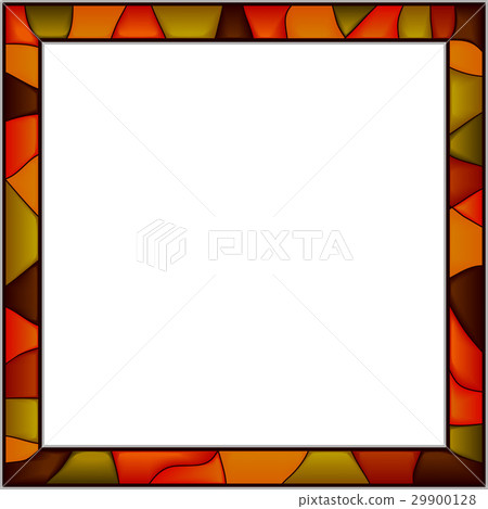 Vector stained-glass window frame for photography. Vector stained-glass window frame for photography. 29900128