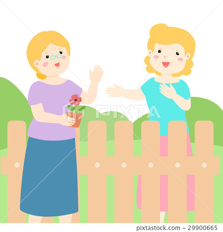 Good relationship of senior neighbor vector 29900665