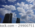 Sky and buildings and clouds 29900751