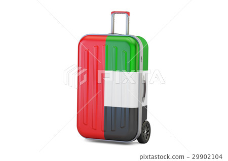 United Arab Emirates travel concept, suitcase 29902104