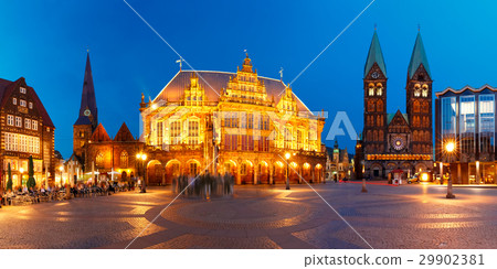 Ancient Bremen Market Square in Bremen, Germany 29902381