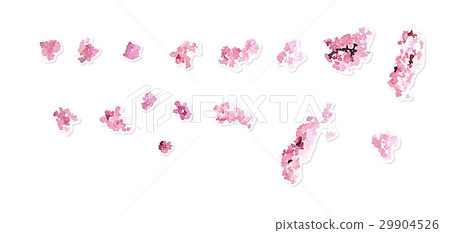 櫻花配件水彩畫 櫻花配件水彩畫 29904526