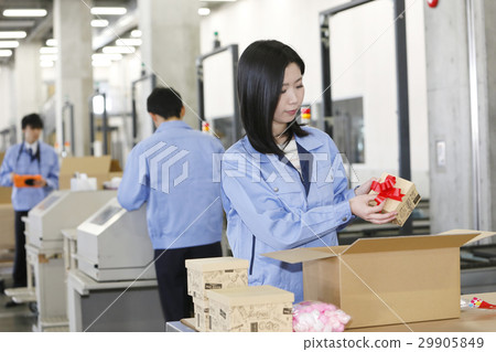 Distribution business image warehouse factory manufacturing transportation transportation logistics packaging inspection wrapping decoration 29905849