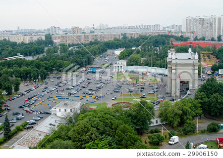 central entrance in exhibition center, Moscow 29906150