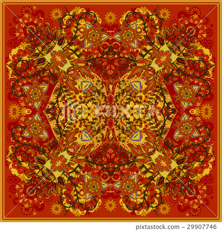 authentic silk neck scarf or kerchief square authentic silk neck scarf or kerchief square 29907746