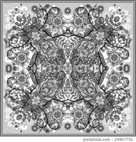 authentic silk neck scarf or kerchief square 29907750