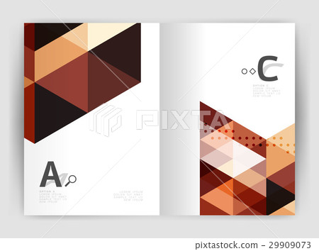 Vector triangle print template Vector triangle print template 29909073