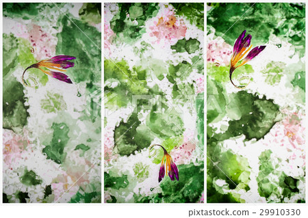 Set with abstract background, modern halftones 29910330