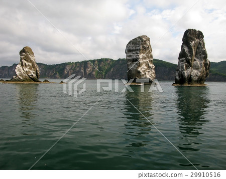 Three brother rocks, Avacha bay, Kamchatka 29910516