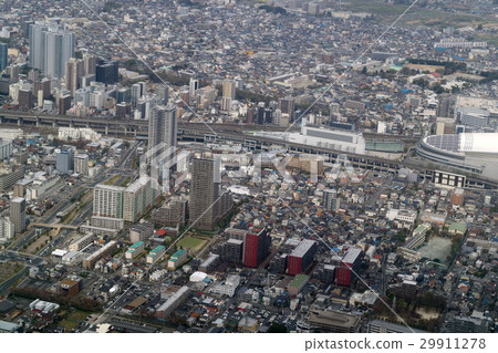 Aerial view of Saipanchi near Chuo-ku, Saitama 29911278