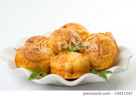 Marijuana cupcake muffins on a plate Marijuana cupcake muffins on a plate 29911587
