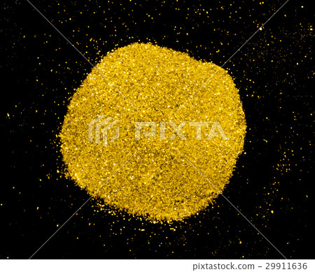 Luxury gold glitter sparkles isolated Luxury gold glitter sparkles isolated 29911636