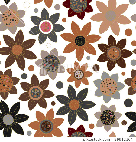 Floral seamless cute pattern simple design 29912164